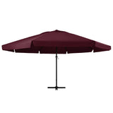 vidaXL Parasol blanc aluminium 500 cm