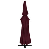 vidaXL Parasol blanc aluminium 500 cm