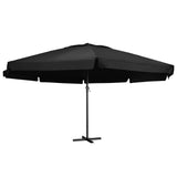 vidaXL Parasol blanc aluminium 500 cm