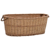 vidaXL Panier à bois de chauffage poignées de transport 88x57x34 cm