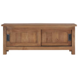 vidaXL Meuble TV 90x30x35 cm Bois de teck massif