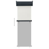 vidaXL Auvent latéral de balcon 175x250 cm Gris
