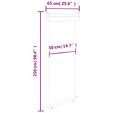 vidaXL Auvent latéral de balcon 175x250 cm Gris