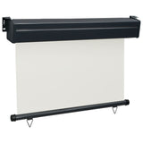 vidaXL Auvent latéral de balcon 175x250 cm Gris