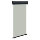 vidaXL Auvent latéral de balcon 175x250 cm Gris