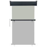 vidaXL Auvent latéral de balcon 175x250 cm Gris