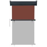 vidaXL Auvent latéral de balcon 175x250 cm Gris