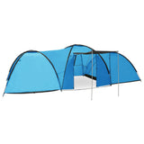 vidaXL Tente igloo de camping 650x240x190 cm 8 personnes Bleu (plusieurs options disponibles)