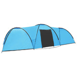 vidaXL Tente igloo de camping 650x240x190 cm 8 personnes Bleu