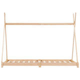 vidaXL Cadre de lit d'enfant Blanc Bois de pin massif 80x160 cm