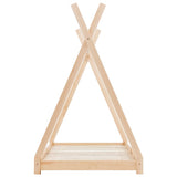 vidaXL Cadre de lit d'enfant Blanc Bois de pin massif 80x160 cm