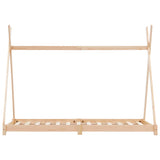vidaXL Cadre de lit d'enfant Blanc Bois de pin massif 80x160 cm