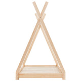 vidaXL Cadre de lit d'enfant Blanc Bois de pin massif 80x160 cm