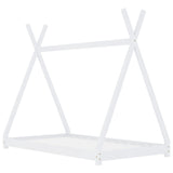 vidaXL Cadre de lit d'enfant Blanc Bois de pin massif 80x160 cm