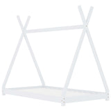 vidaXL Cadre de lit d'enfant Blanc Bois de pin massif 80x160 cm