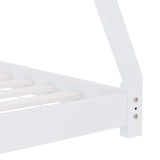 vidaXL Cadre de lit d'enfant Blanc Bois de pin massif 80x160 cm