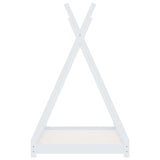 vidaXL Cadre de lit d'enfant Blanc Bois de pin massif 80x160 cm