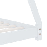 vidaXL Cadre de lit d'enfant Blanc Bois de pin massif 80x160 cm