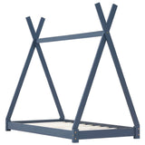 vidaXL Cadre de lit d'enfant Blanc Bois de pin massif 80x160 cm