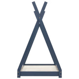 vidaXL Cadre de lit d'enfant Blanc Bois de pin massif 80x160 cm