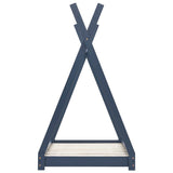 vidaXL Cadre de lit d'enfant Blanc Bois de pin massif 80x160 cm