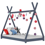 vidaXL Cadre de lit d'enfant Blanc Bois de pin massif 80x160 cm