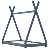 vidaXL Cadre de lit d'enfant Blanc Bois de pin massif 80x160 cm