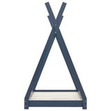vidaXL Cadre de lit d'enfant Blanc Bois de pin massif 80x160 cm