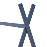 vidaXL Cadre de lit d'enfant Blanc Bois de pin massif 80x160 cm