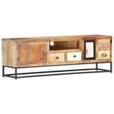 vidaXL Meuble TV 120 x 30 x 40 cm Bois de récupération massif