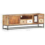 vidaXL Meuble TV 120 x 30 x 40 cm Bois de récupération massif