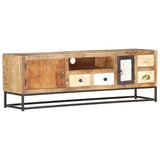 vidaXL Meuble TV 120 x 30 x 40 cm Bois de récupération massif