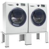 vidaXL Socle pour machine à laver Blanc