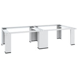 vidaXL Socle pour machine à laver Blanc