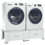 vidaXL Socle pour machine à laver Blanc