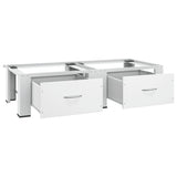 vidaXL Socle pour machine à laver Blanc