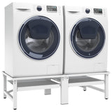 vidaXL Socle pour machine à laver Blanc