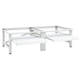 vidaXL Socle pour machine à laver Blanc
