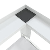 vidaXL Socle pour machine à laver Blanc