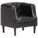vidaXL Chaise cabriolet marron Cuir véritable de chèvre