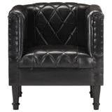 vidaXL Chaise cabriolet marron Cuir véritable de chèvre