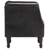 vidaXL Chaise cabriolet marron Cuir véritable de chèvre