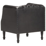vidaXL Chaise cabriolet marron Cuir véritable de chèvre