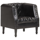 vidaXL Chaise cabriolet marron Cuir véritable de chèvre