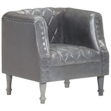 vidaXL Chaise cabriolet marron Cuir véritable de chèvre