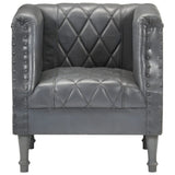 vidaXL Chaise cabriolet marron Cuir véritable de chèvre