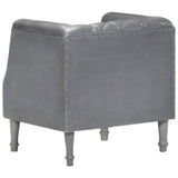 vidaXL Chaise cabriolet marron Cuir véritable de chèvre