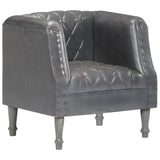 vidaXL Chaise cabriolet marron Cuir véritable de chèvre