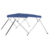 vidaXL Auvent bimini à 3 arceaux Bleu 183x140x137 cm