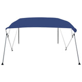 vidaXL Auvent bimini à 3 arceaux Bleu 183x140x137 cm